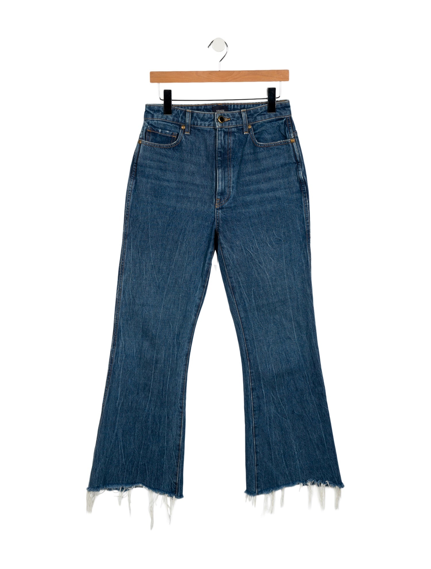 Khaite High-Rise Wide Leg Jeans