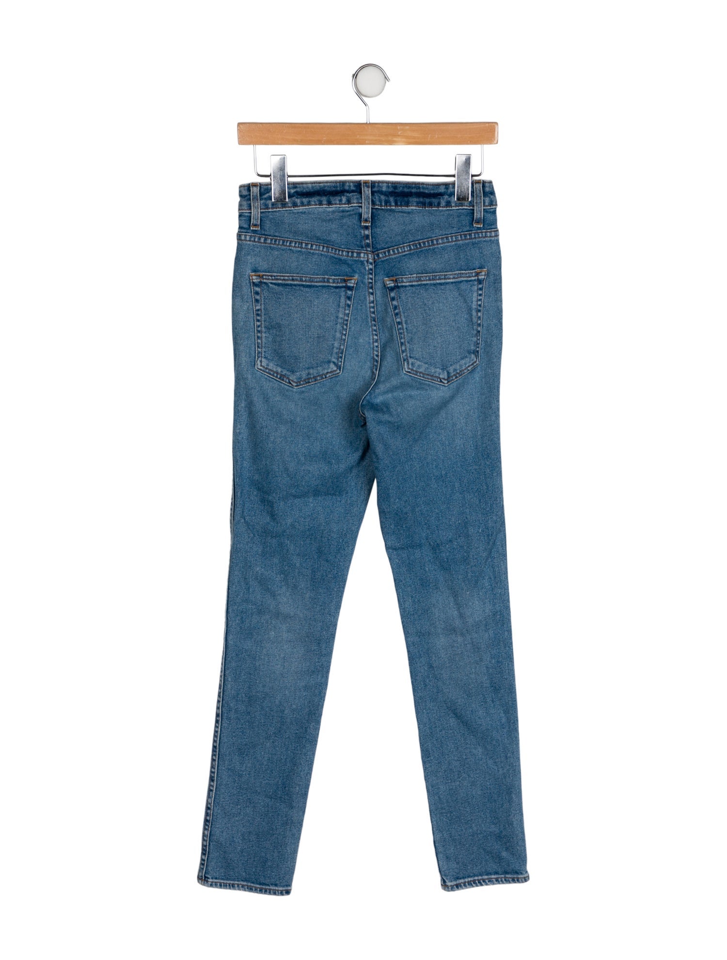 Khaite Mid-Rise Skinny Leg Jeans