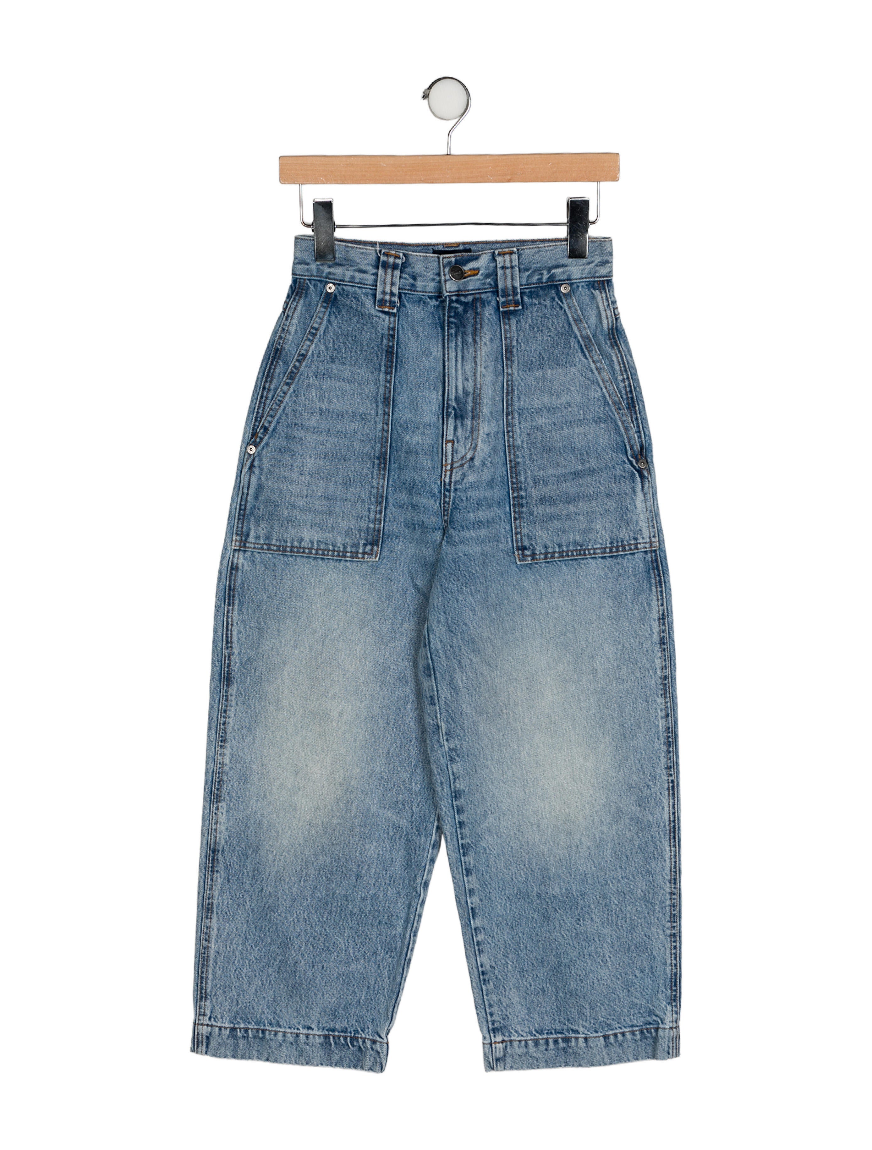 Khaite High-Rise Wide Leg Jeans