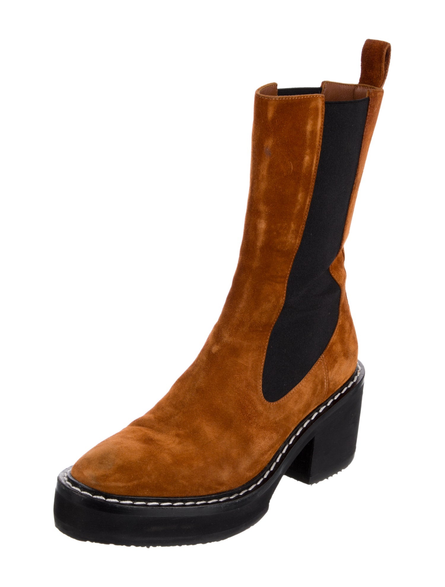 Khaite Suede Chelsea Boots