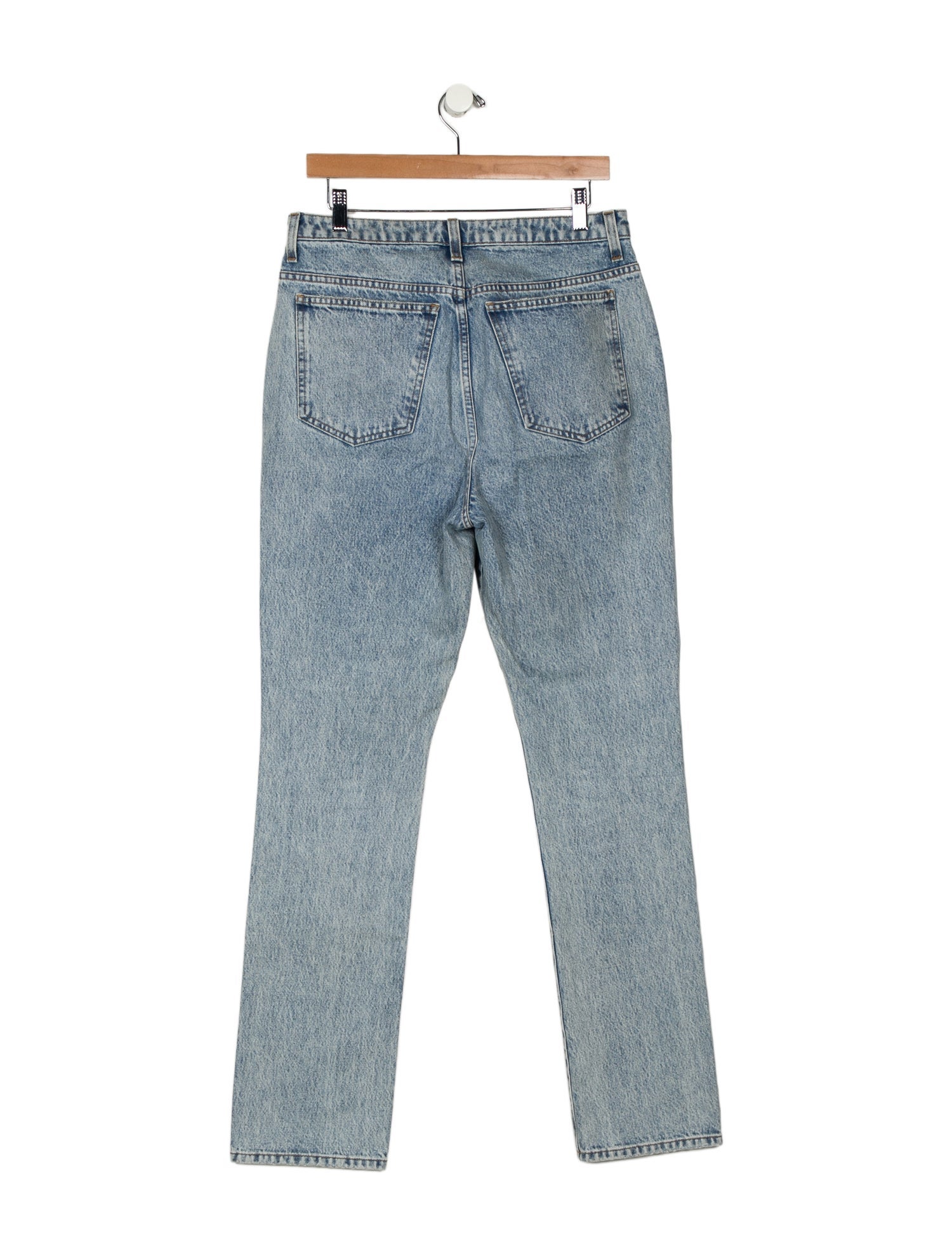 Khaite High-Rise Straight Leg Jeans