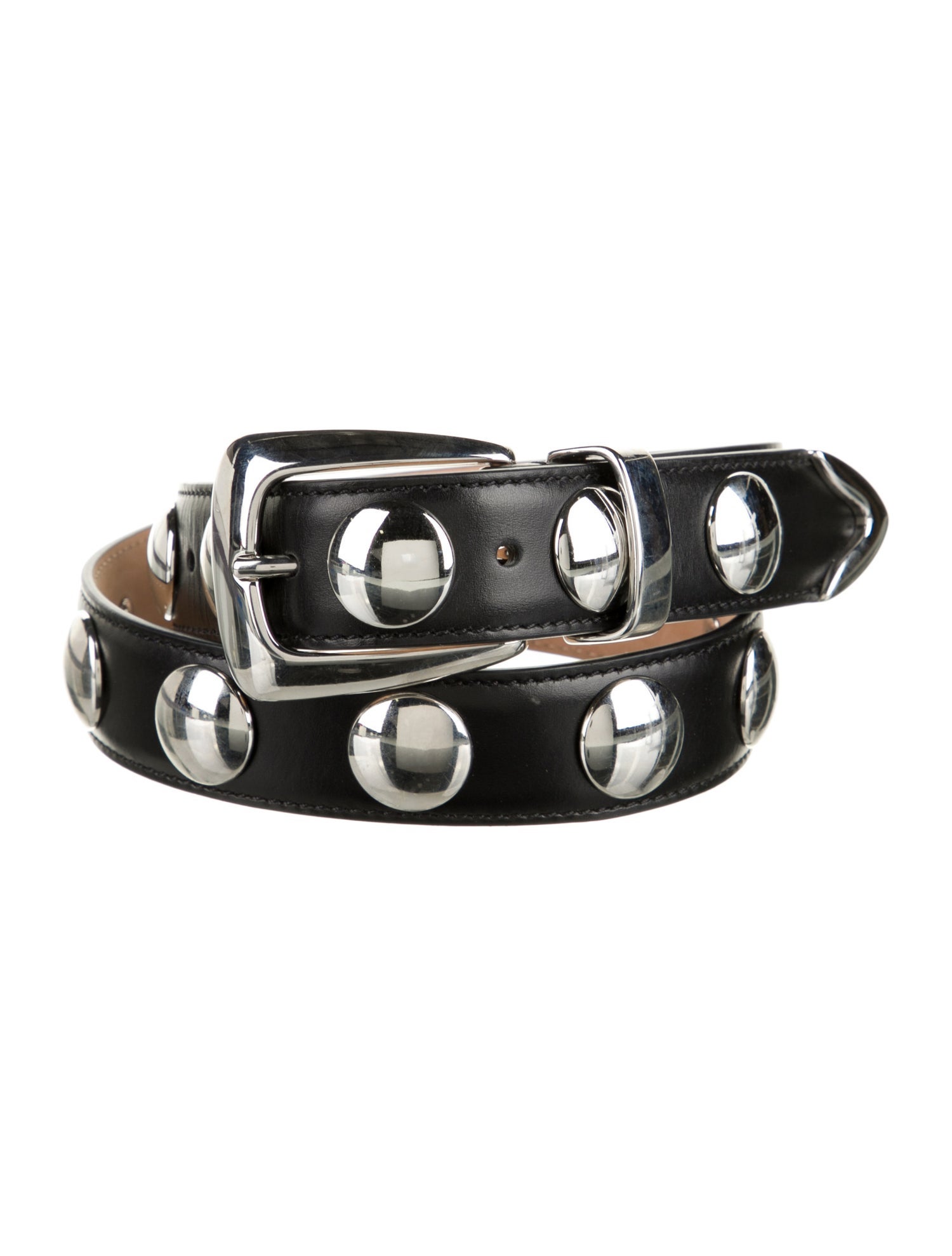Khaite Leather Studded Accents Belt