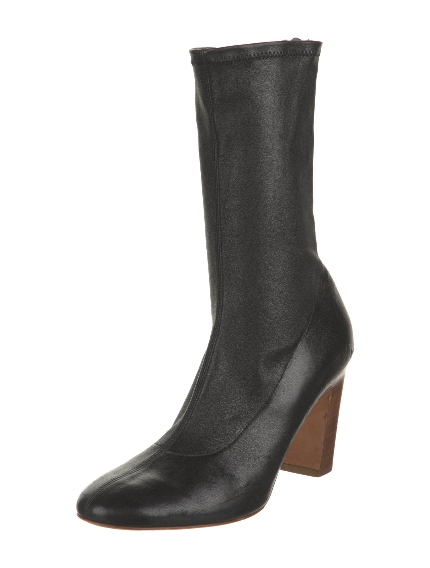 Khaite Leather Sock Boots