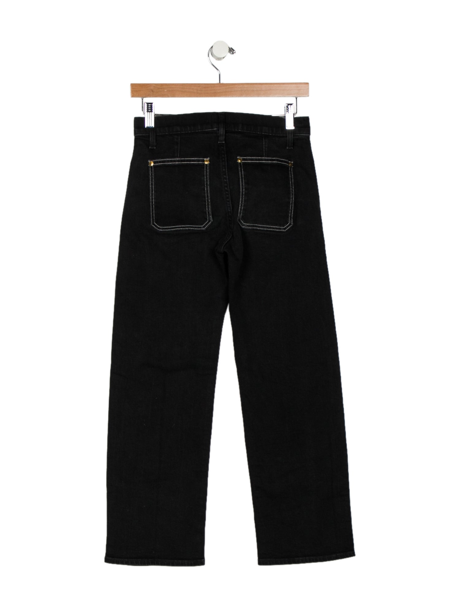 Khaite Mid-Rise Straight Leg Jeans