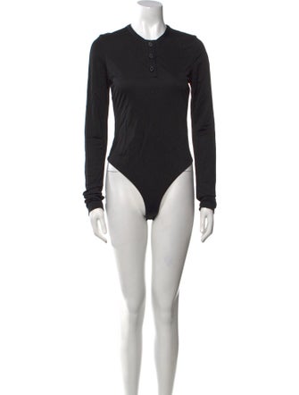 Khaite Crew Neck Long Sleeve Bodysuit