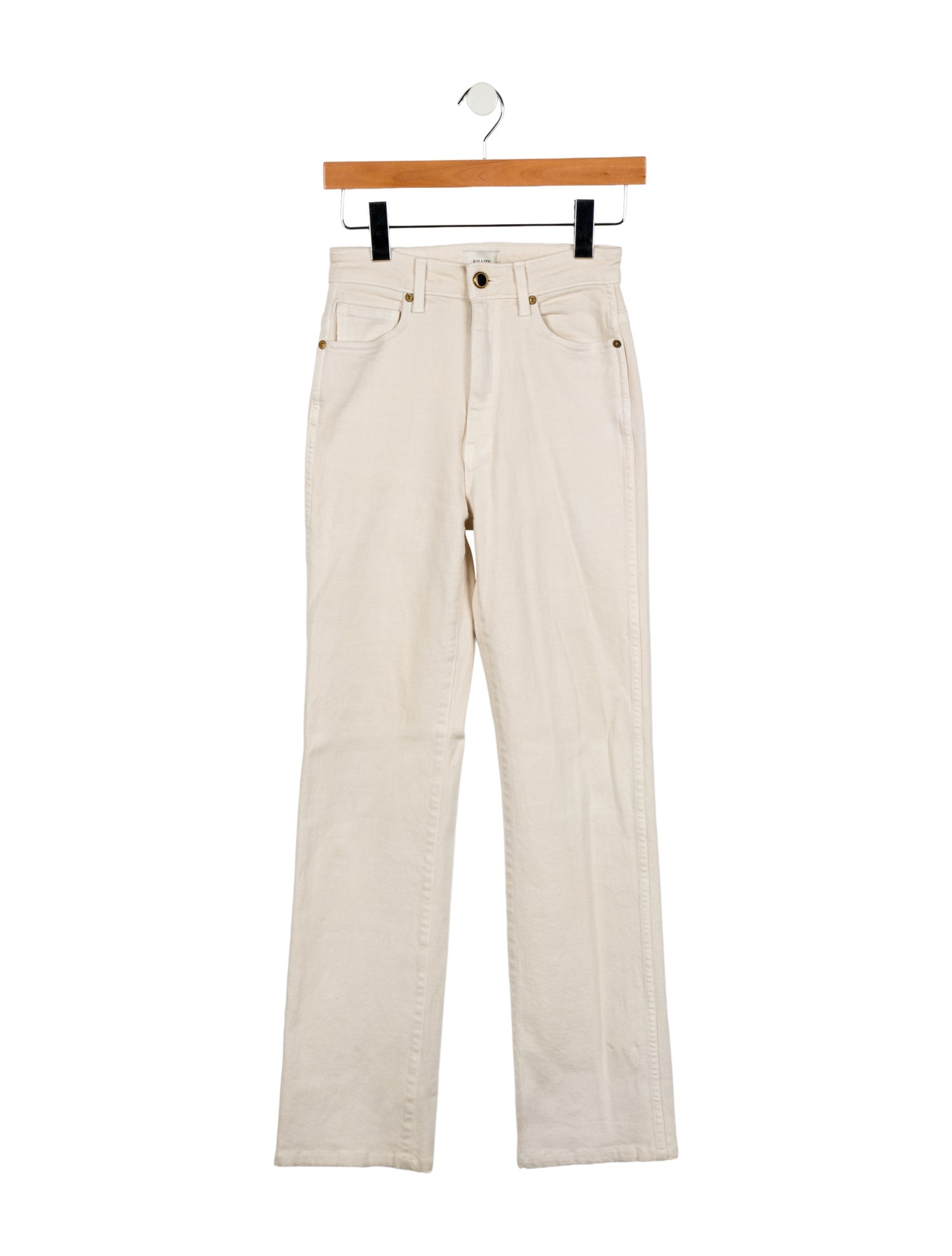 Khaite Mid-Rise Straight Leg Jeans