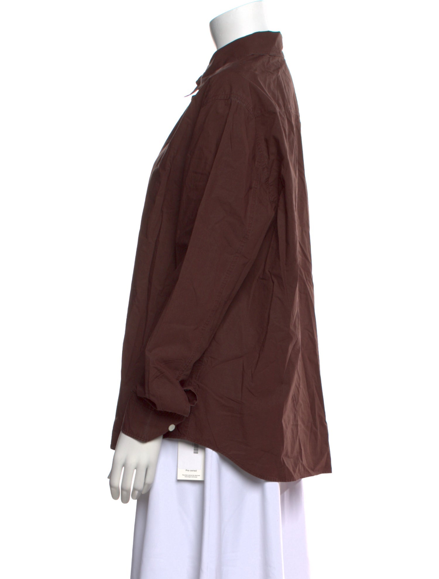 Khaite Long Sleeve Button-Up Top