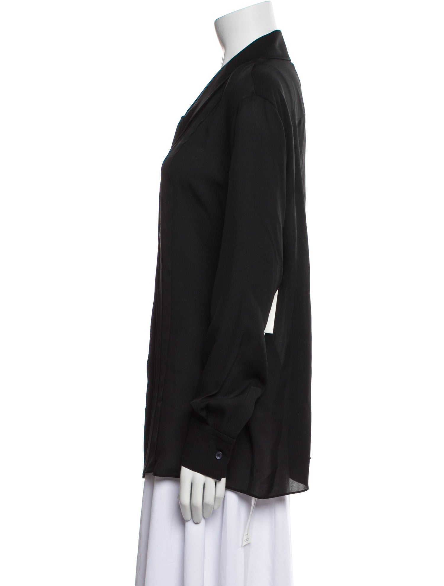 Khaite Silk V-Neck Blouse w/ Tags