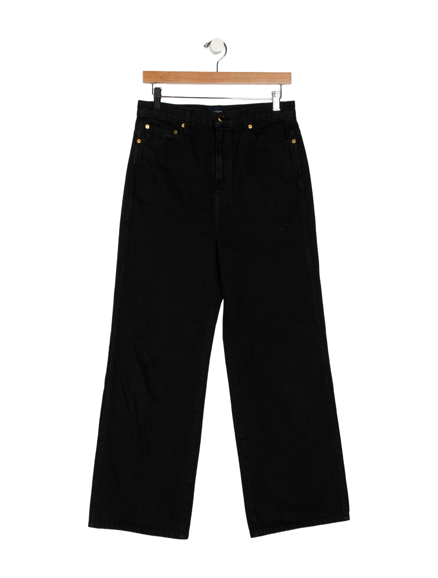 Khaite High-Rise Wide Leg Jeans
