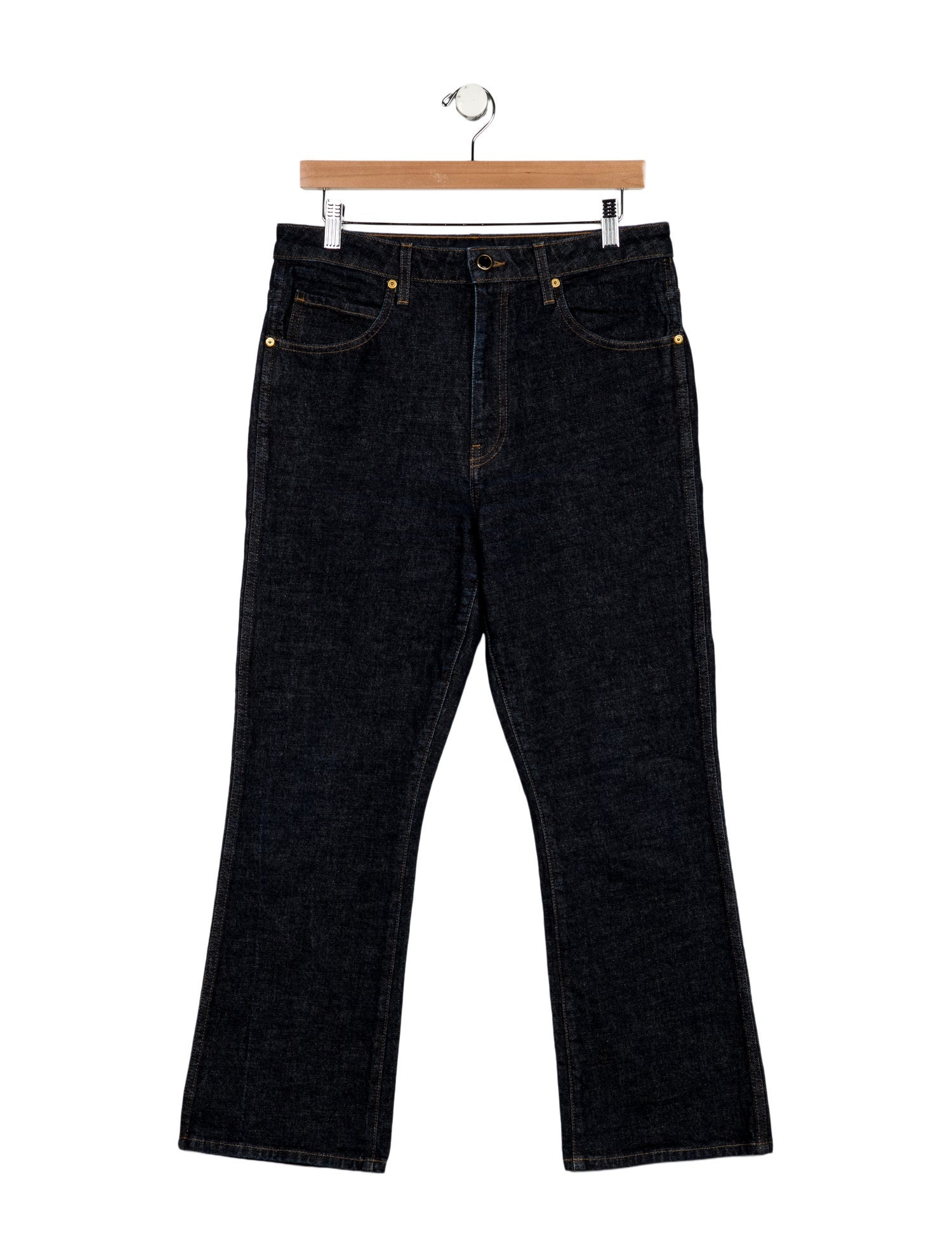 Khaite High-Rise Wide Leg Jeans