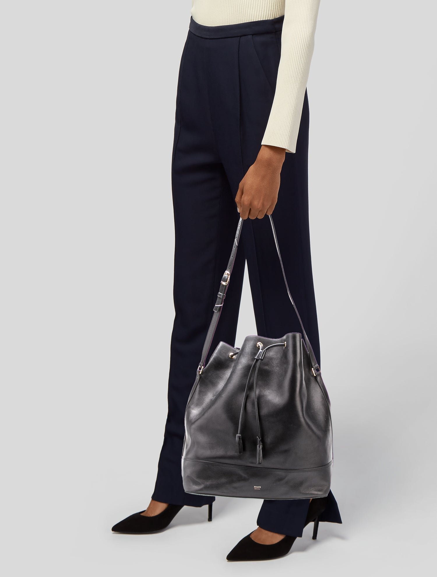 Khaite Leather Bucket Bag