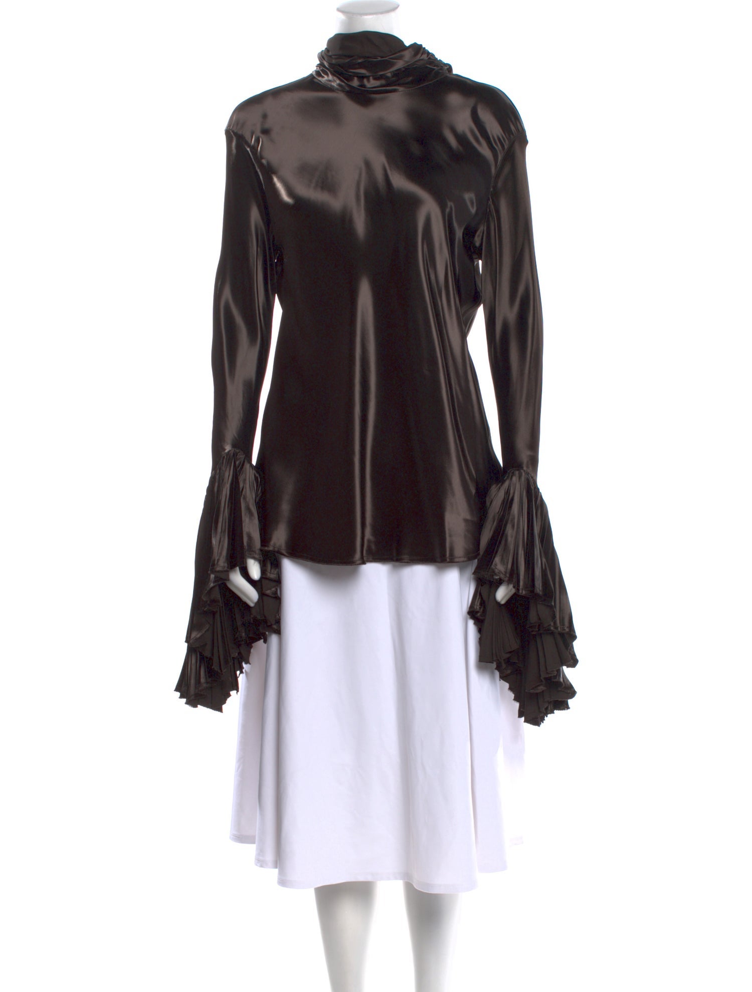 Khaite Mock Neck Long Sleeve Tunic