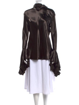 Khaite Mock Neck Long Sleeve Tunic