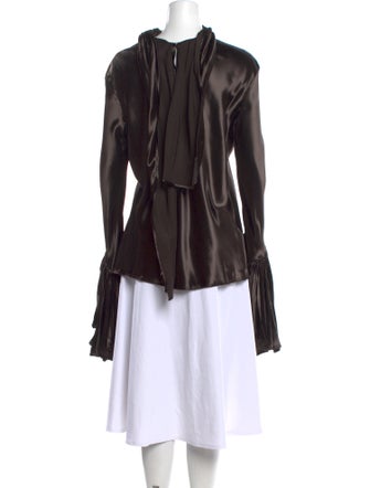 Khaite Mock Neck Long Sleeve Tunic