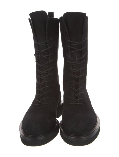 Khaite Suede Combat Boots