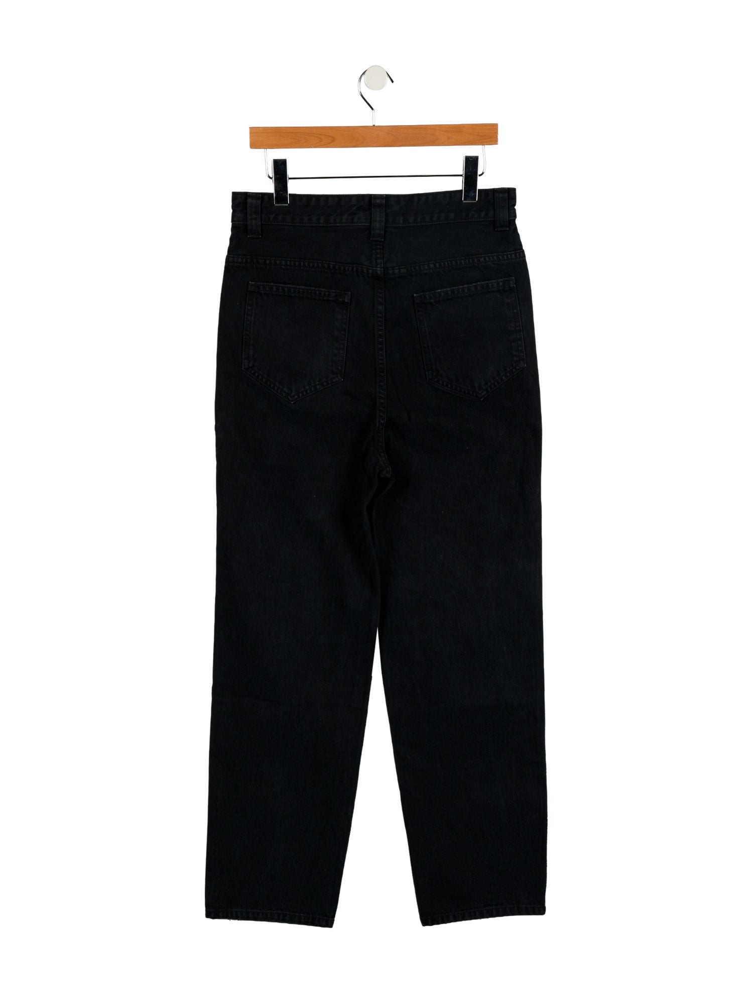 Khaite High-Rise Straight Leg Jeans