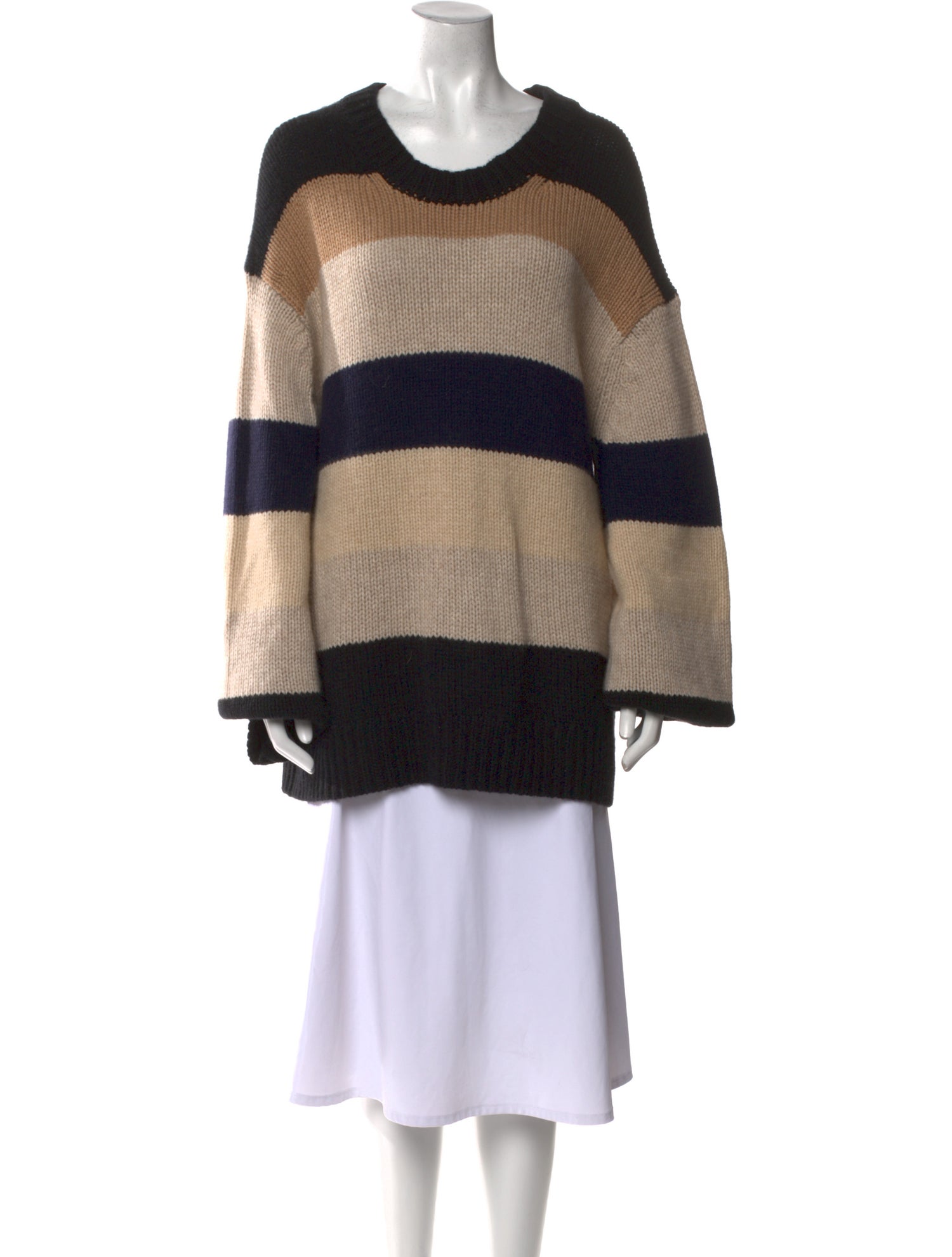 Khaite Cashmere Striped Sweater