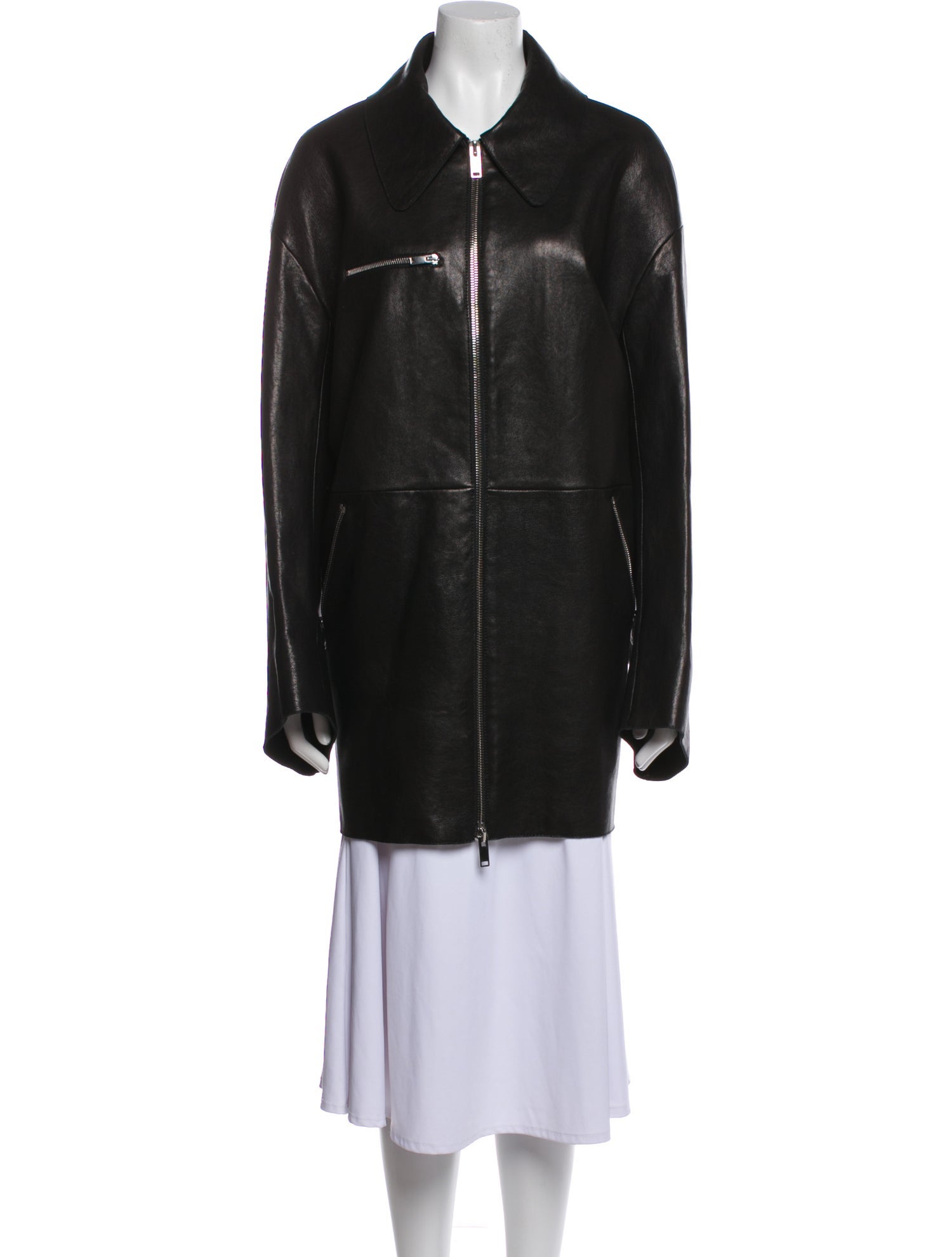 Khaite Leather Coat