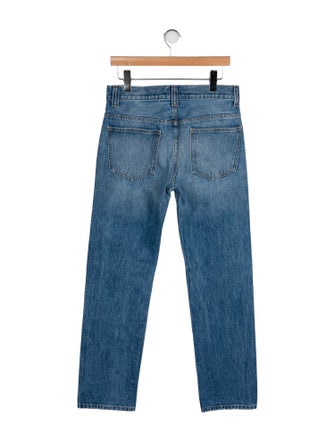 Khaite High-Rise Straight Leg Jeans