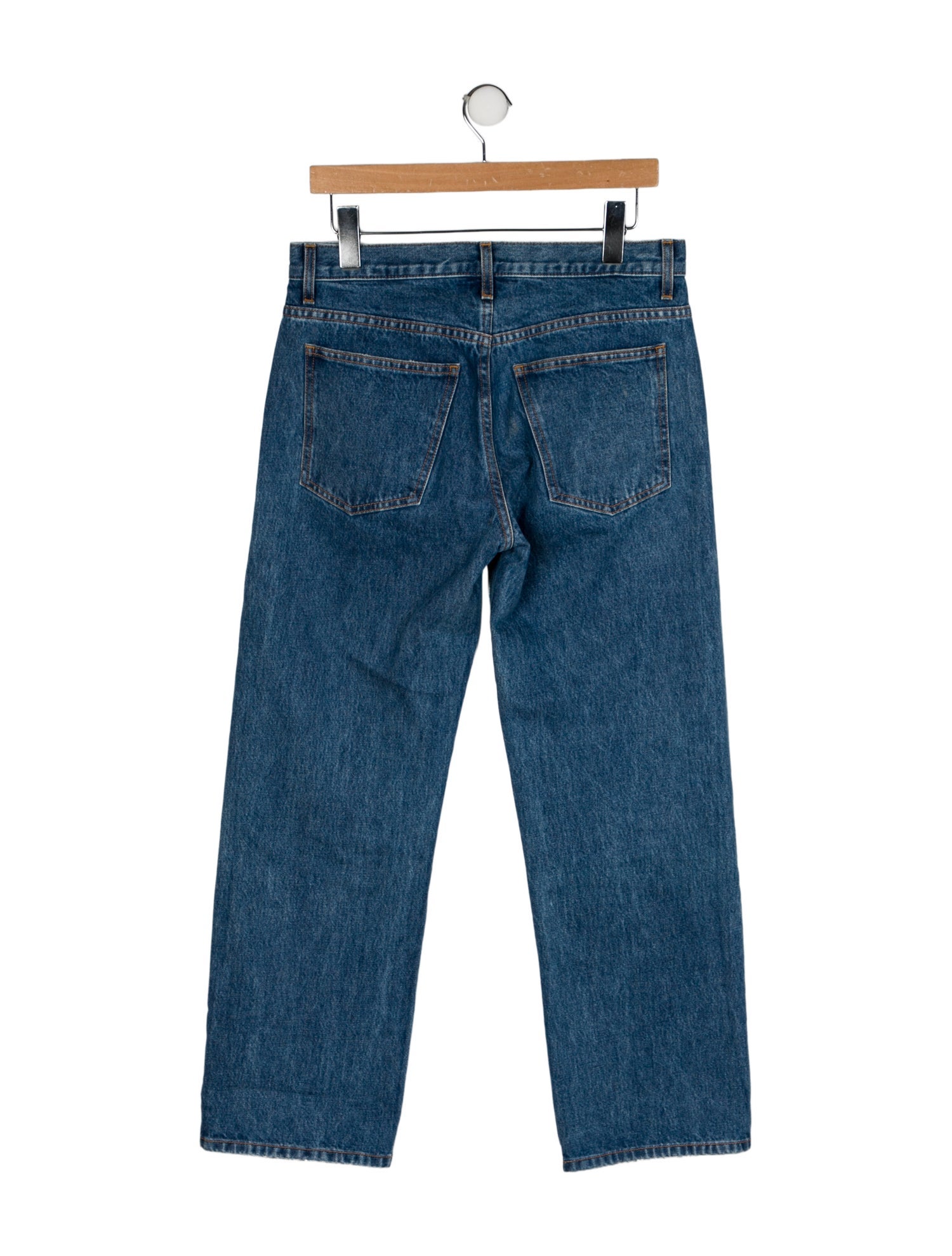 Khaite Mid-Rise Wide Leg Jeans