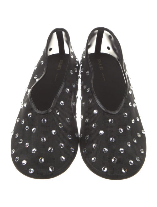Khaite Mesh Crystal Embellishments Ballet Flats