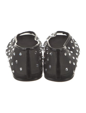 Khaite Mesh Crystal Embellishments Ballet Flats