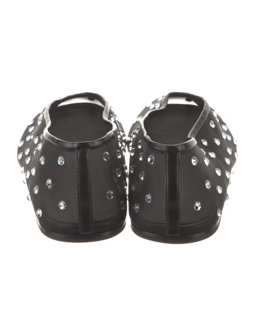 Khaite Mesh Crystal Embellishments Ballet Flats