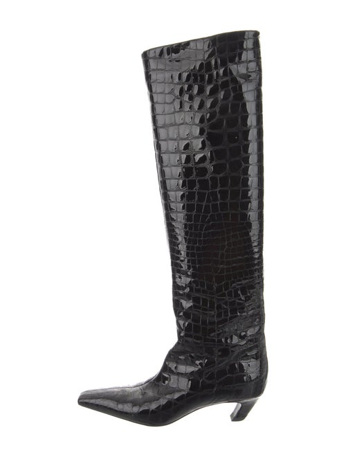 Khaite Embossed Leather Boots