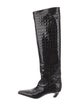 Khaite Embossed Leather Boots