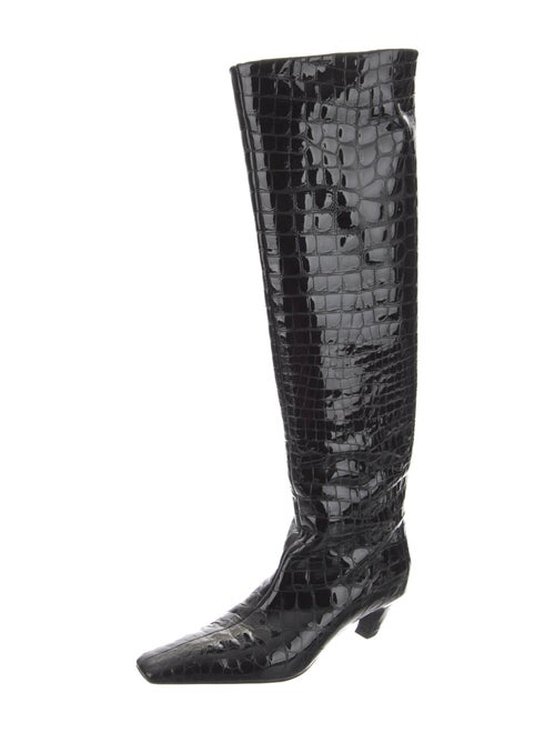 Khaite Embossed Leather Boots