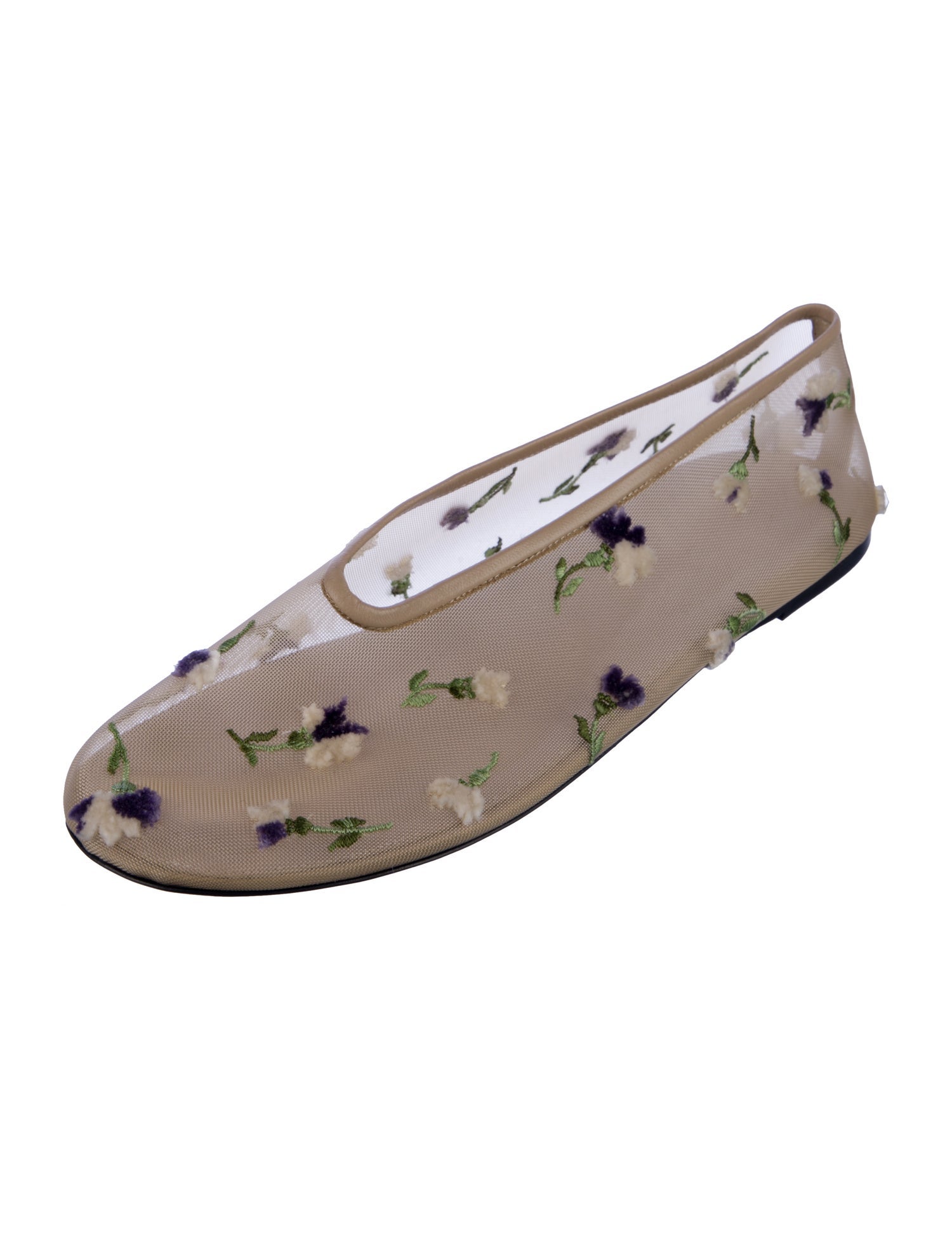 Khaite Mesh Patterned Ballet Flats