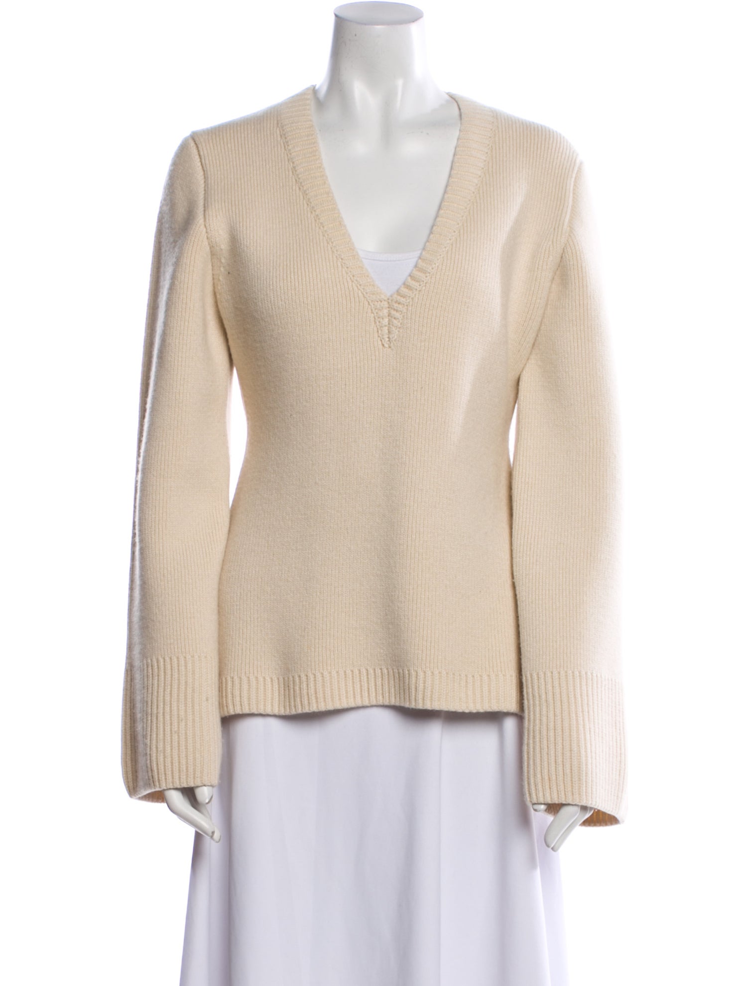 Khaite Cashmere V-Neck Sweater