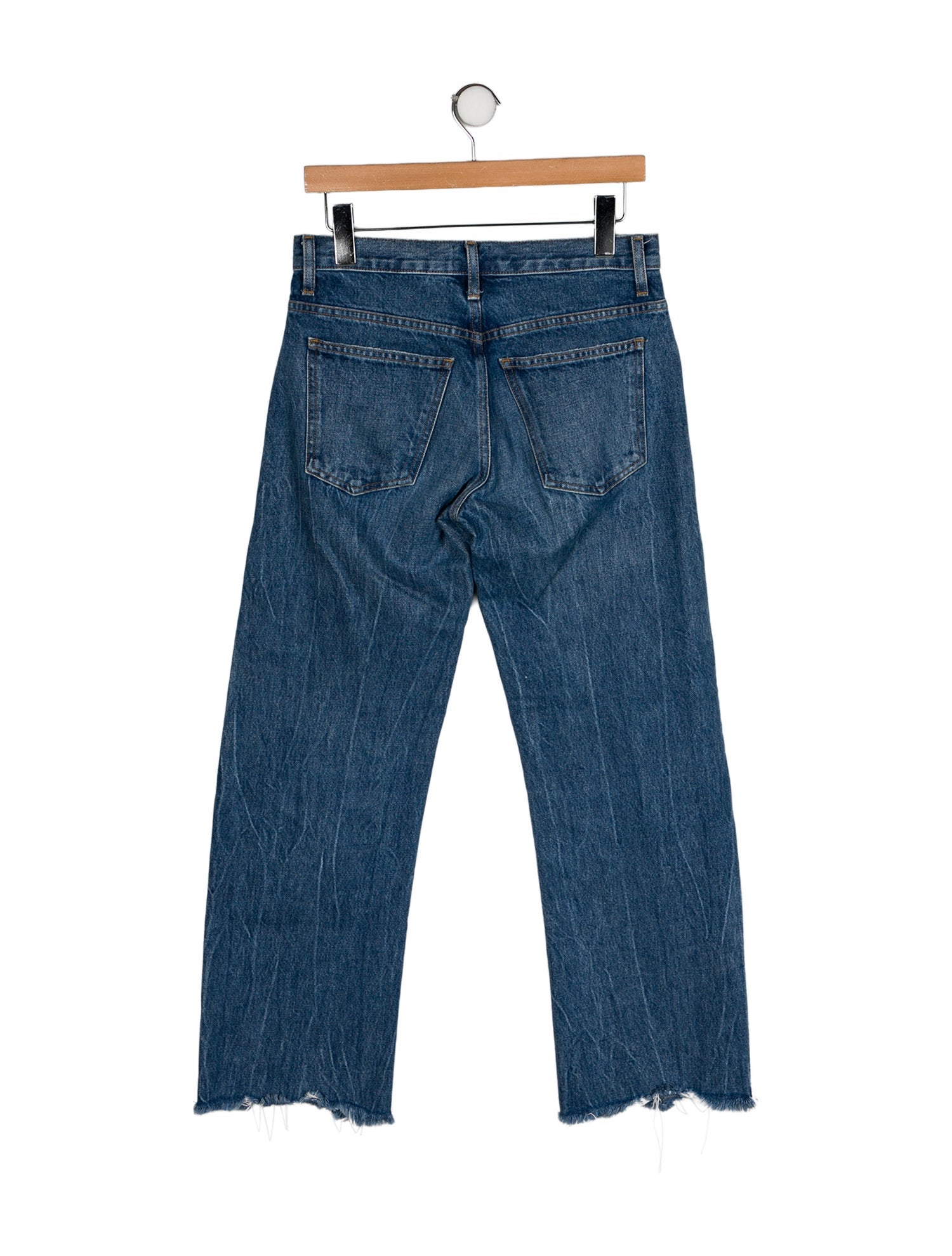Khaite Mid-Rise Wide Leg Jeans