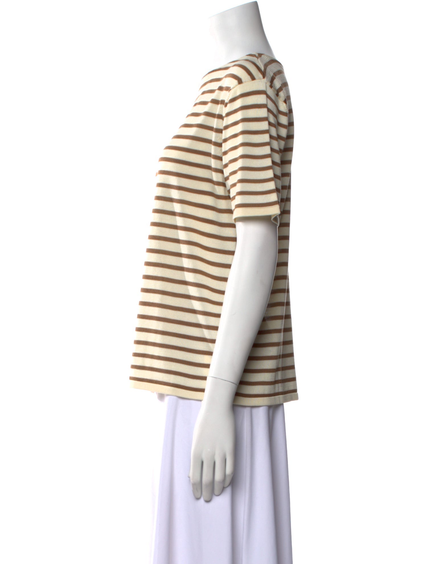 Khaite Silk Striped Top