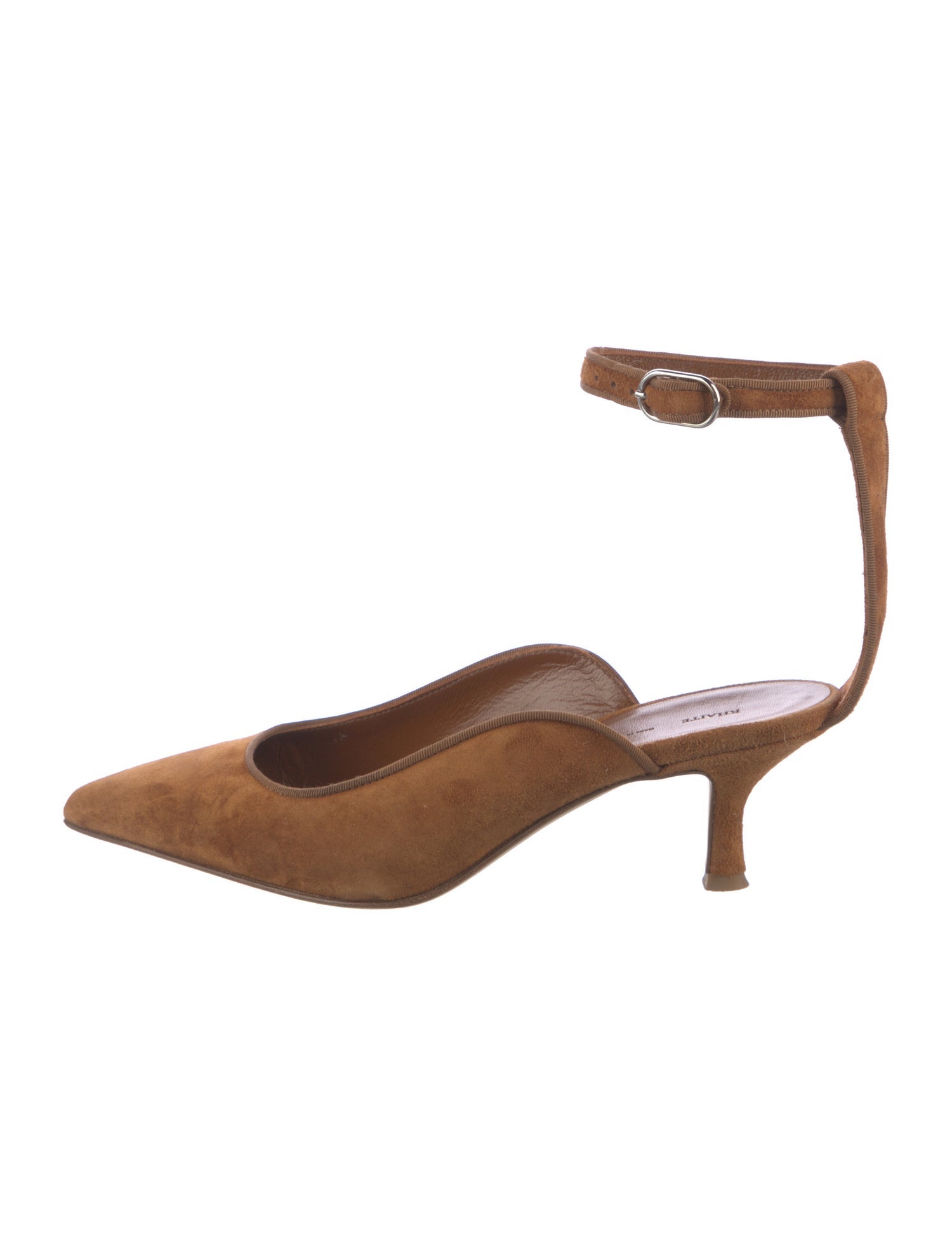 Khaite Suede Grosgrain Trim Pumps