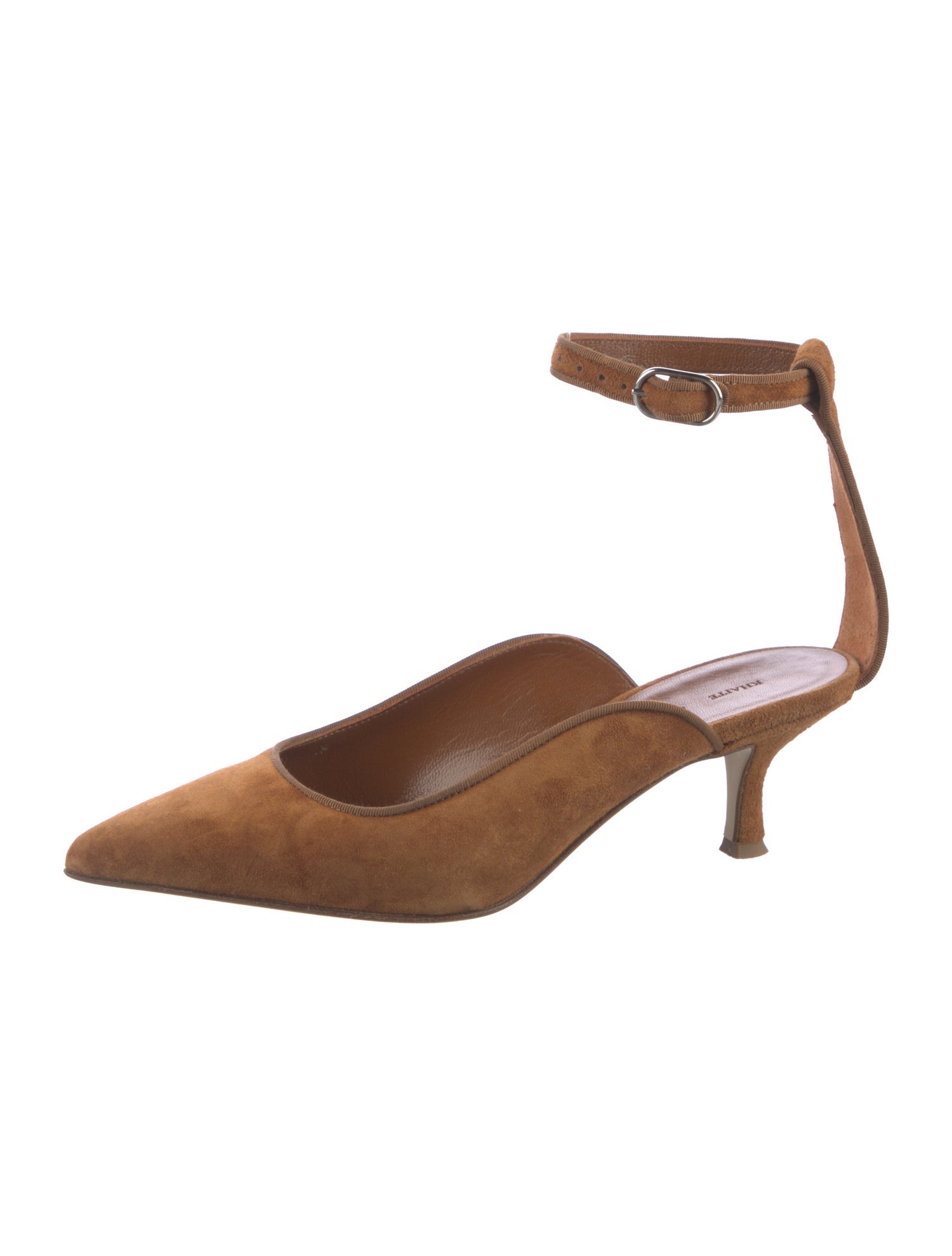 Khaite Suede Grosgrain Trim Pumps