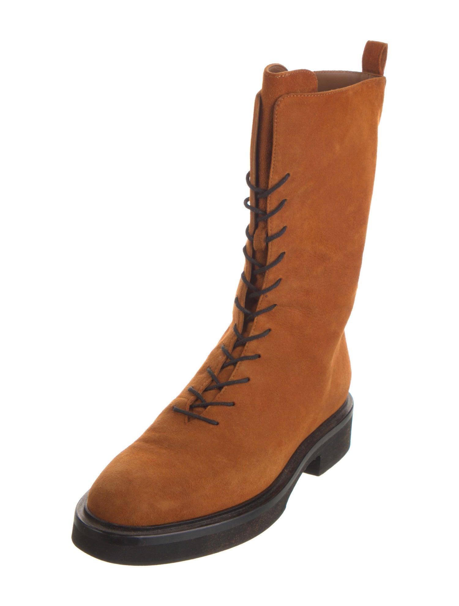 Khaite Suede Combat Boots