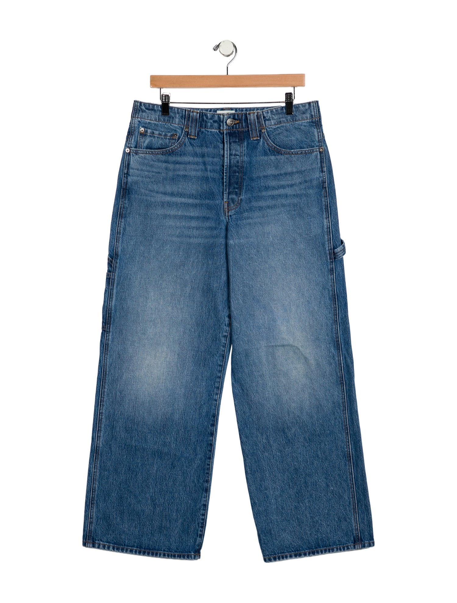 Khaite High-Rise Wide Leg Jeans