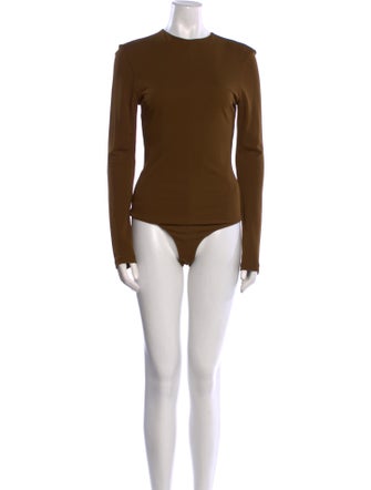 Khaite Mock Neck Long Sleeve Bodysuit