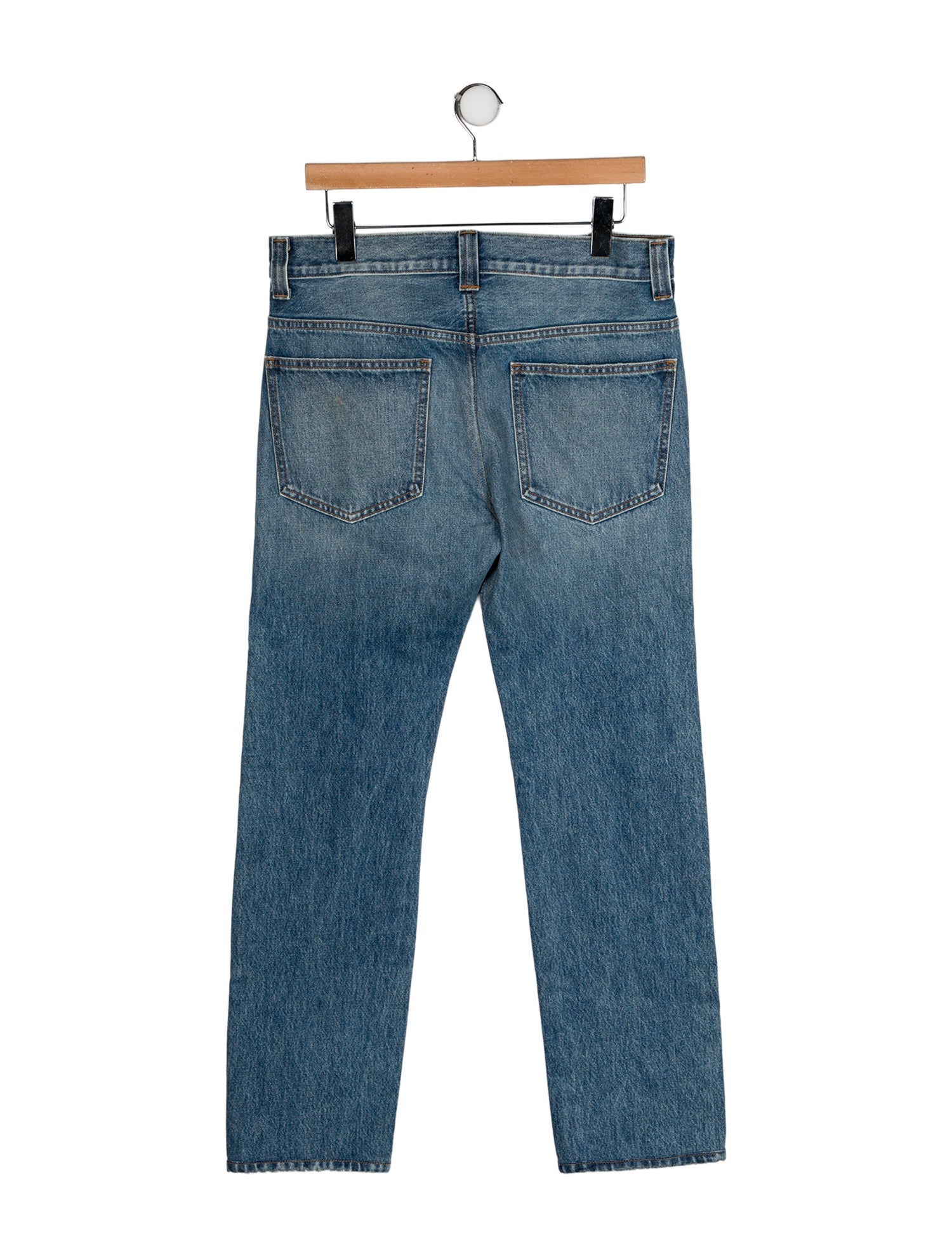 Khaite High-Rise Straight Leg Jeans