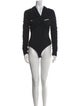 Khaite V-Neck Long Sleeve Bodysuit