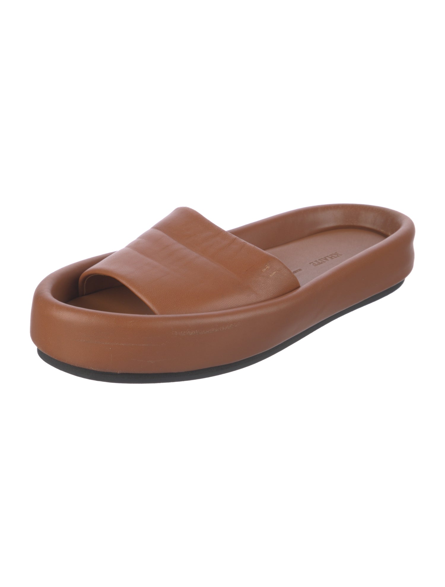 Khaite Leather Slides