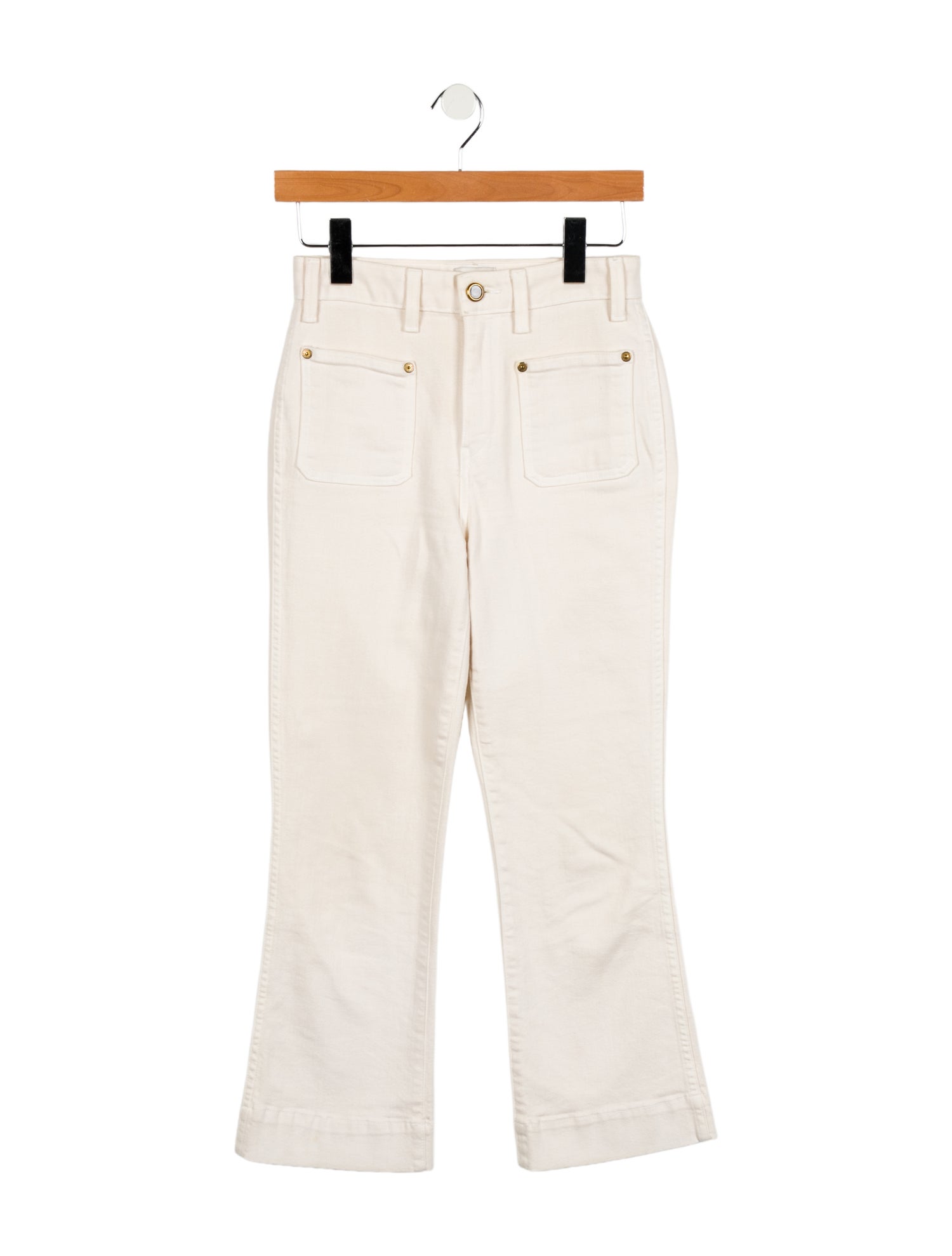 Khaite Mid-Rise Straight Leg Jeans