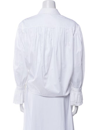 Khaite Long Sleeve Button-Up Top