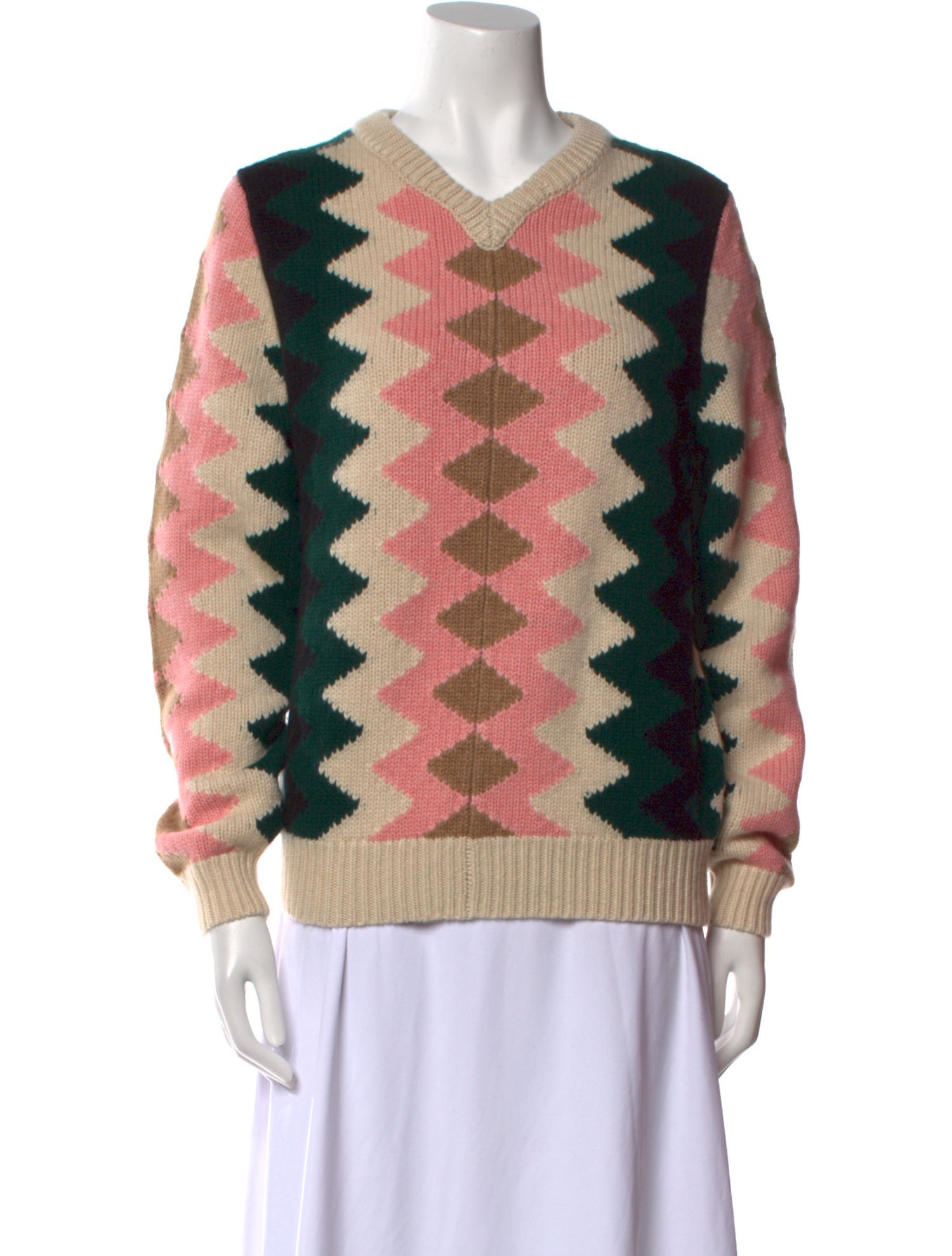 Khaite Cashmere Printed Sweater