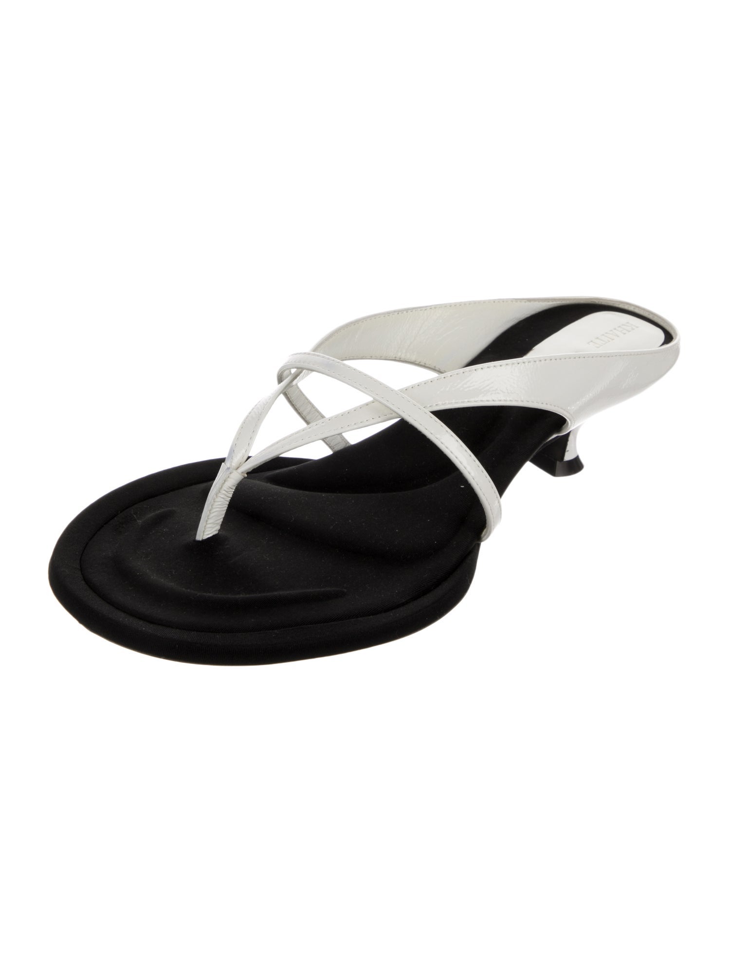 Khaite Leather Slingback Sandals