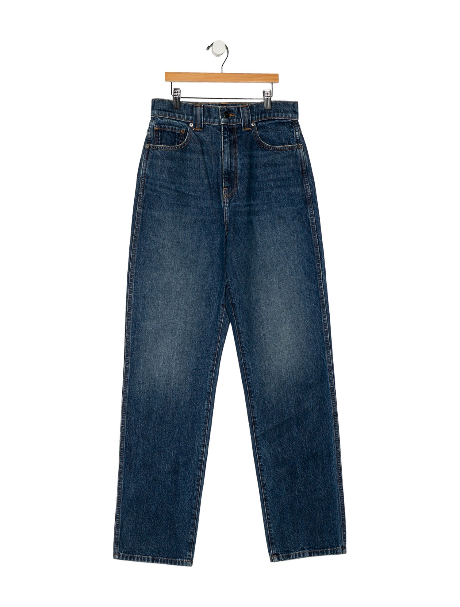 Khaite High-Rise Straight Leg Jeans w/ Tags