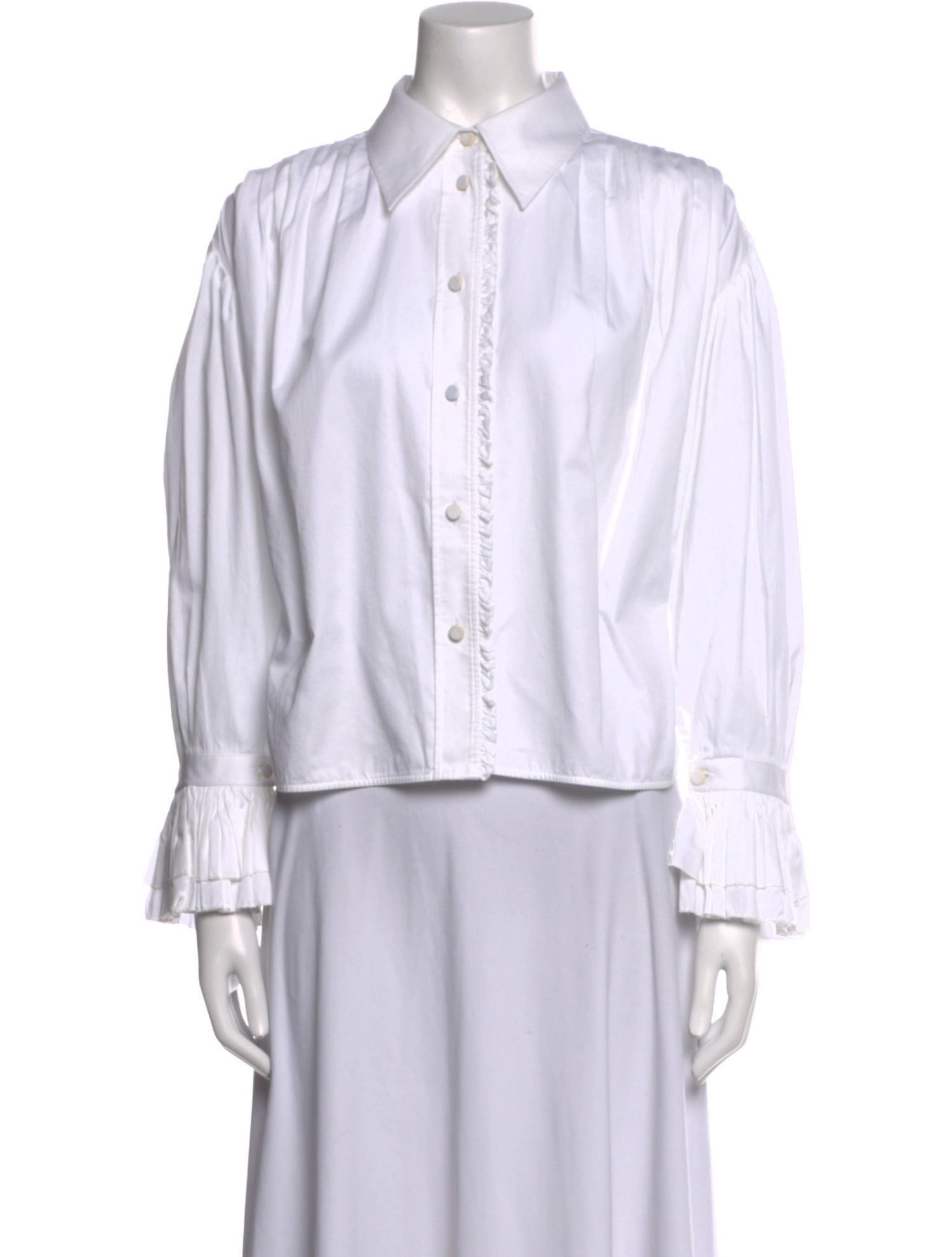 Khaite Long Sleeve Button-Up Top w/ Tags