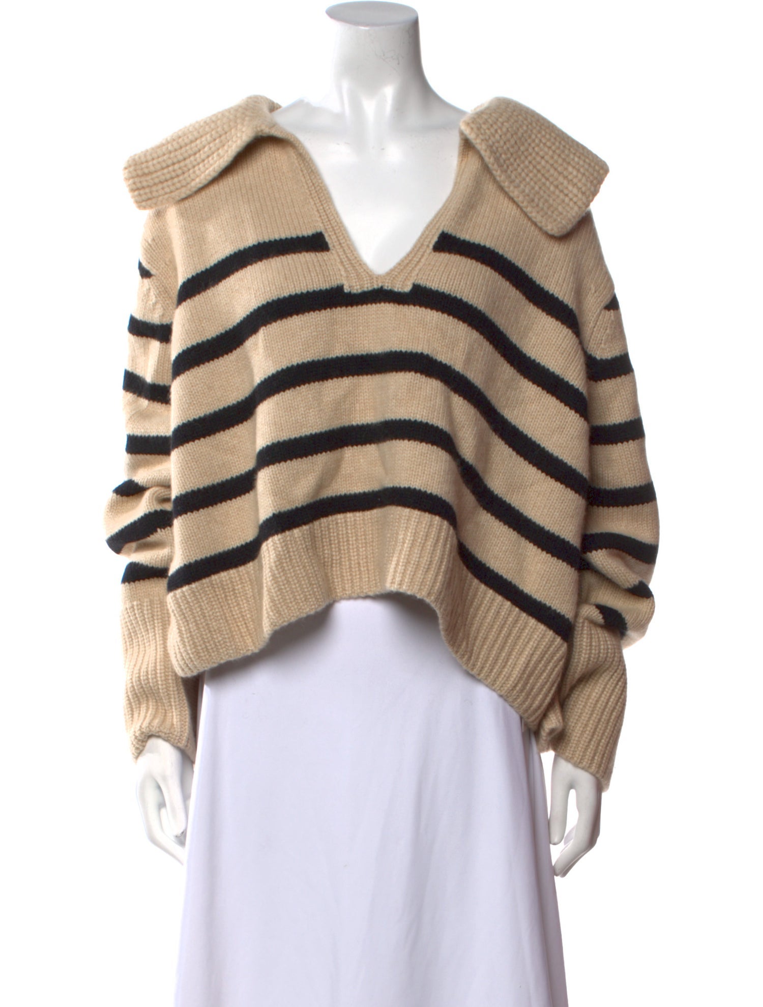 Khaite Cashmere Striped Sweater