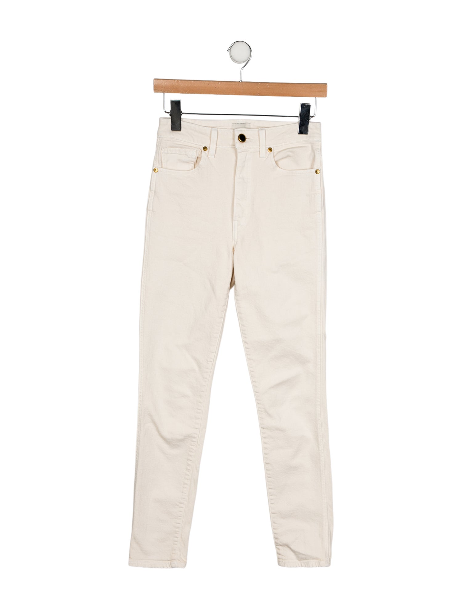 Khaite Mid-Rise Skinny Leg Jeans